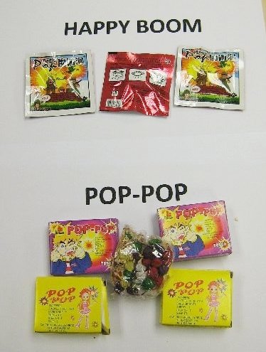 武吉安曼警察总部发出指示，市面上只有「pop-pop」炮和「happy boom」属合法爆竹。