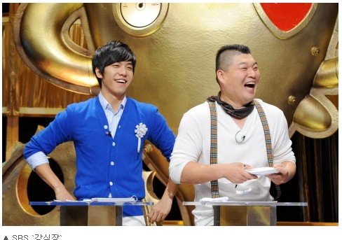 姜虎东(右)可望加盟《Running Man》，图左为李昇基。