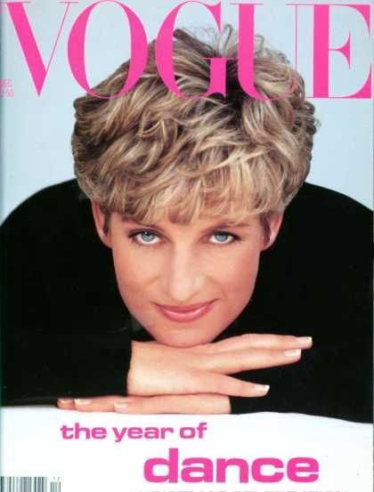 黛安娜1991年登上《Vogue》封面。