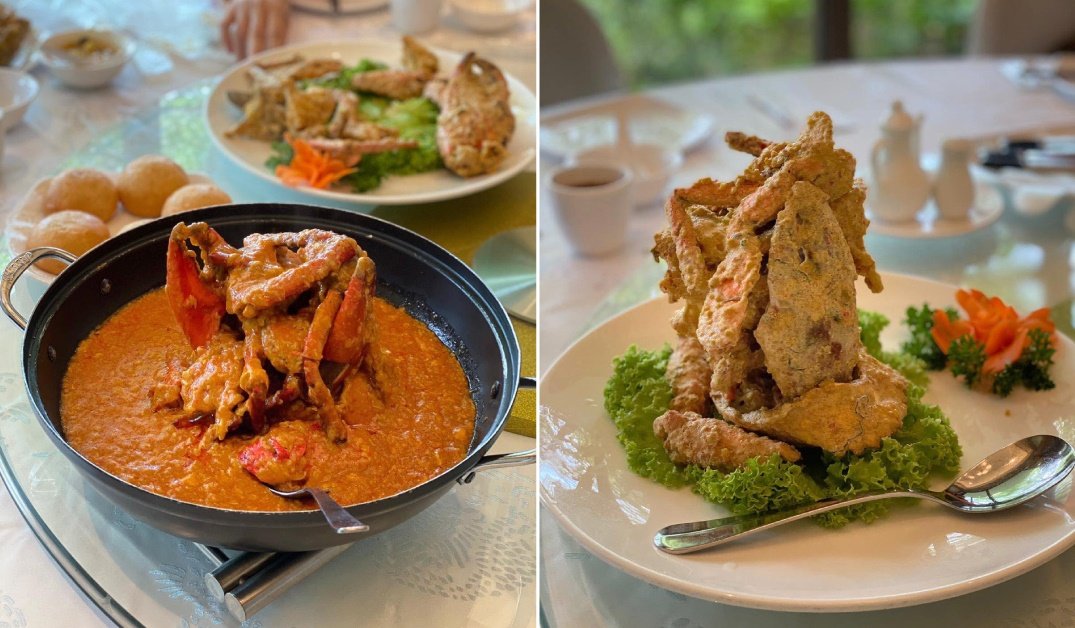 让梁程前推荐美食，原以为常年在北欧的他会分享西式料理，而他却选了辣椒螃蟹和咸蛋黄螃蟹。他认为这两道美食最能代表新加坡的味道。