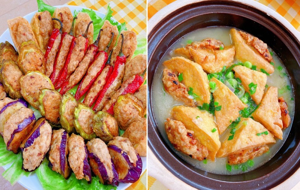 黄秀珍的拿手好菜以客家菜为主，包括擂茶、焖鸭、酿豆腐、南乳炸肉等等。