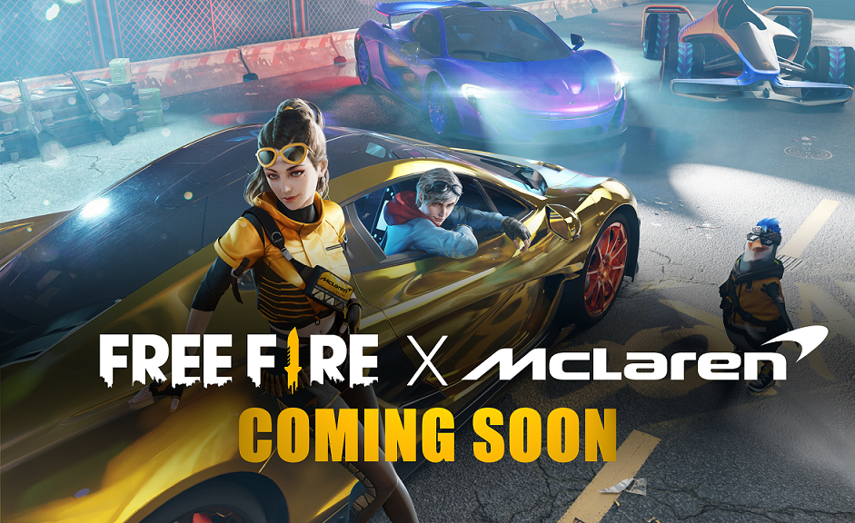 《我要活下去》与超跑品牌迈凯轮展开的跨界联名合作即将登场，届时将为玩家带来结合赛车与战场的全新体验。