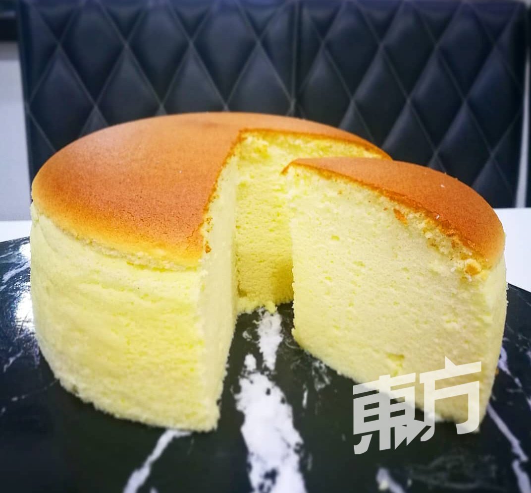 图为日式轻乳酪蛋糕的成功之作。
