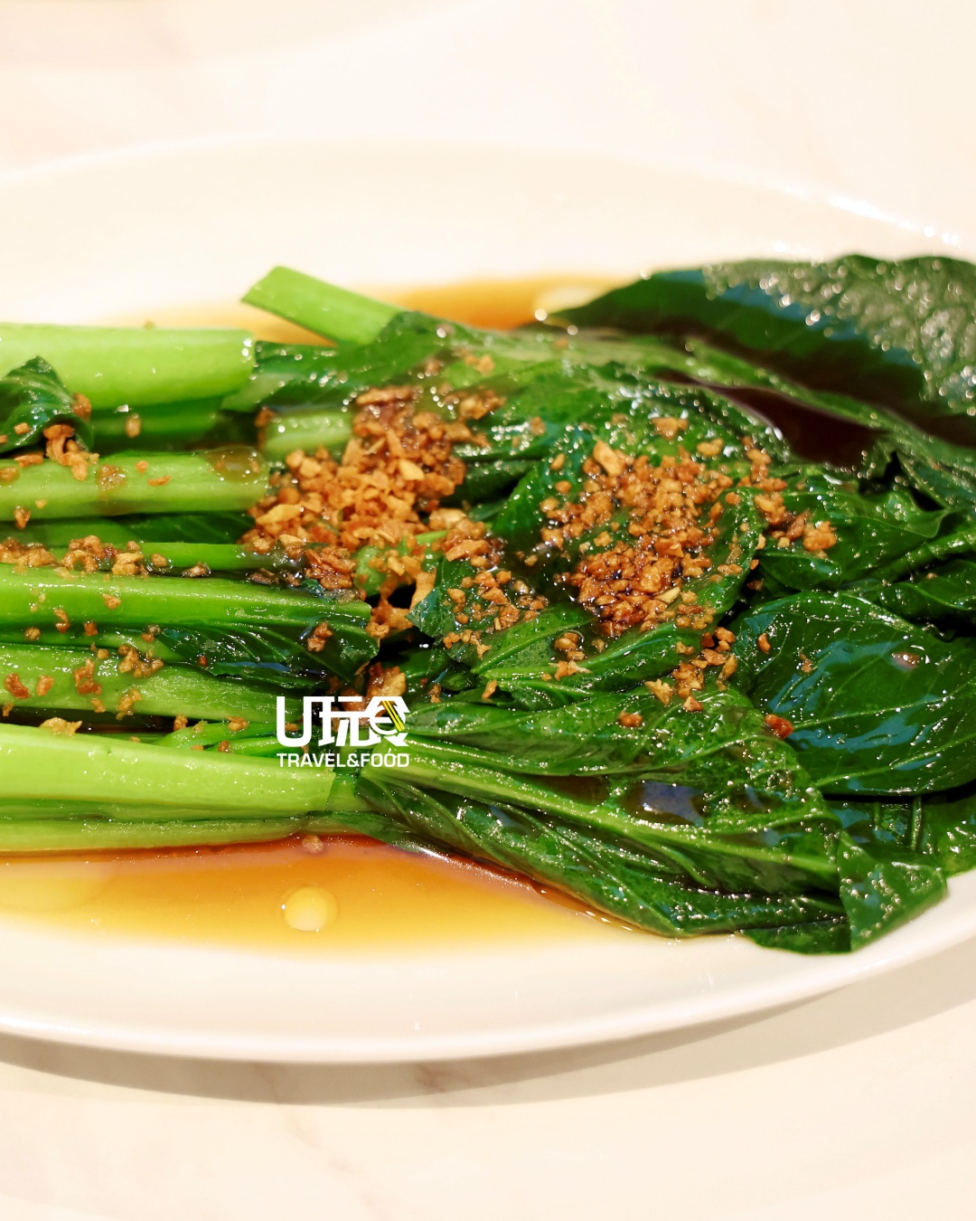 蚝油白灼菜心。