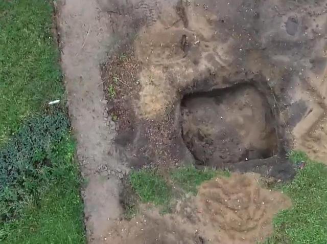 目前墓穴已经一一移除，所找到的人骨，也会移至他处安葬。