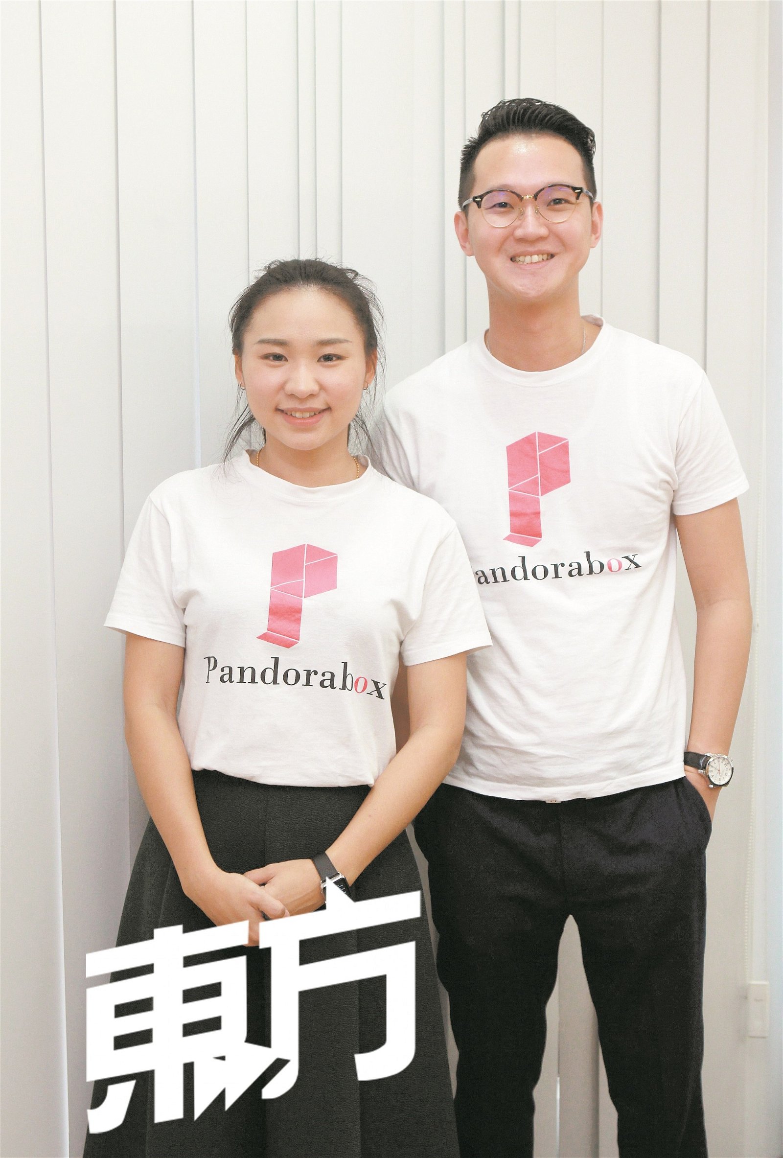 蔡祖儿（左）和游炆辉两夫妻共同创办Pandorabox平台。蔡祖儿希望Pandorabox能和希腊神话里一样，给予大家希望及自信！