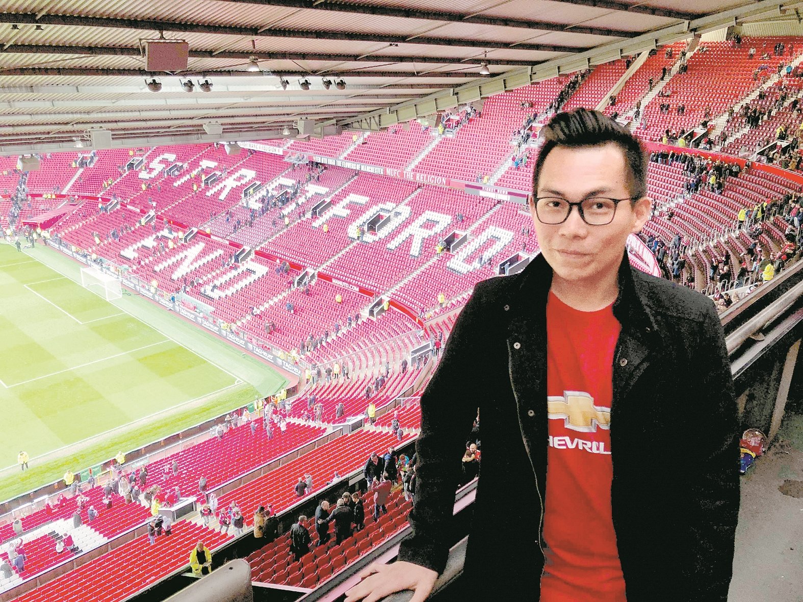 韩儒森到英国旅游时，特地花费110英镑（约585令吉）到曼联主场老特拉福德球场观看曼联比赛。