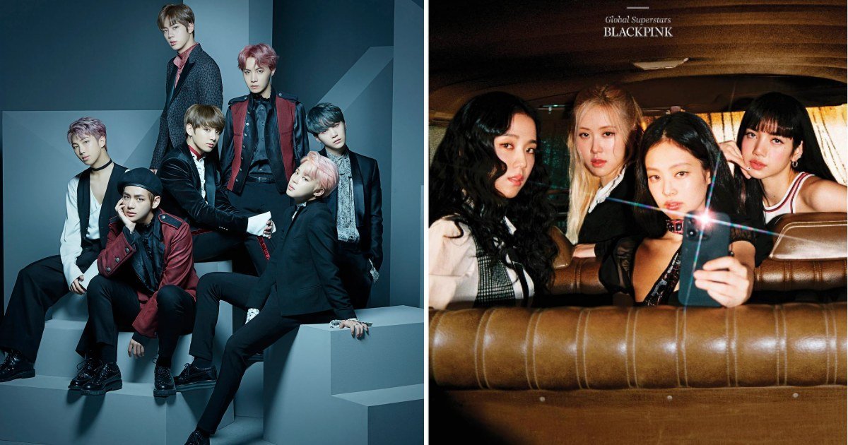 BTS与BLACKPINK分别拿下全球最喜爱歌手组合的冠、亚军。