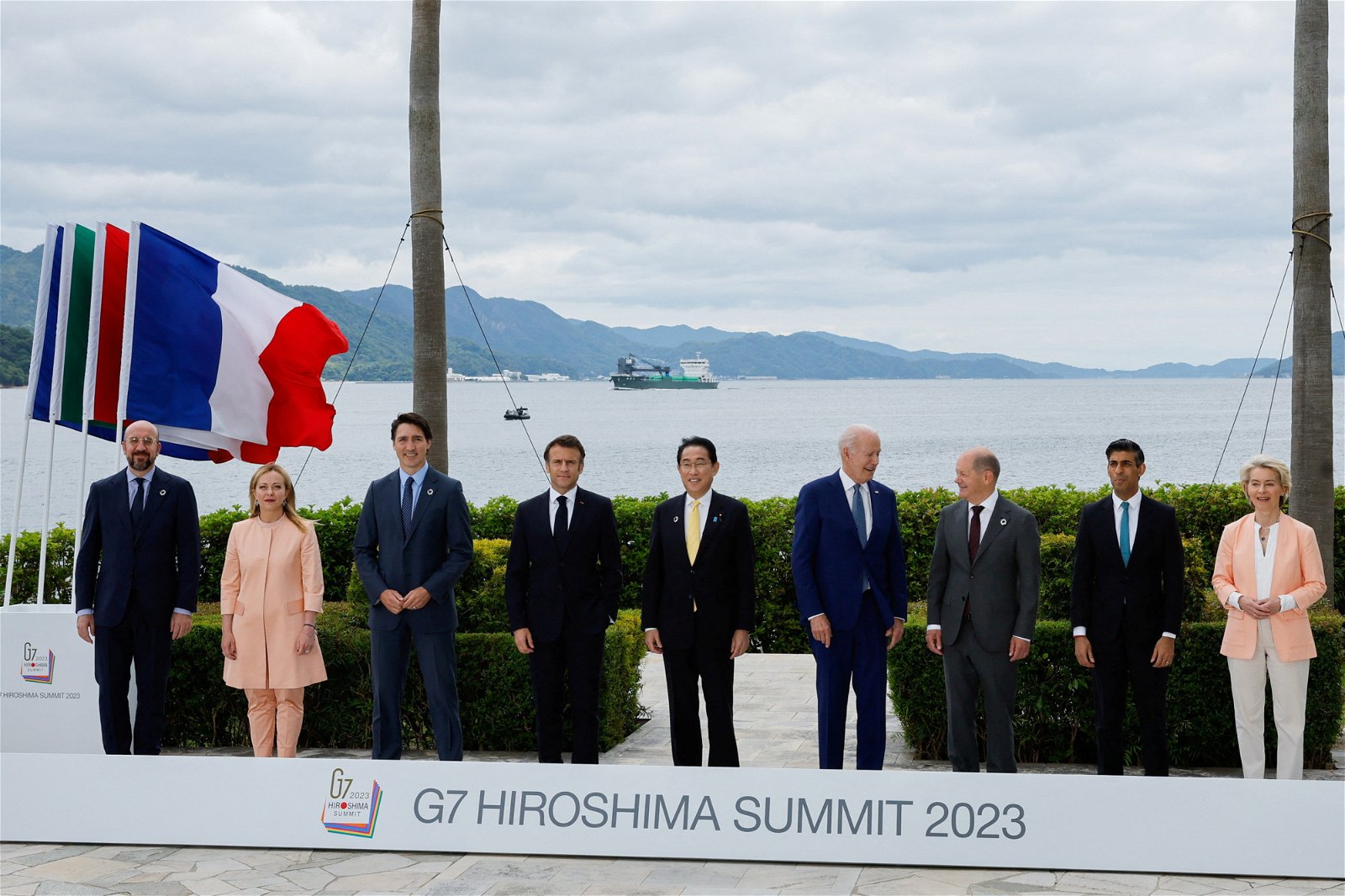 今年七国工业集团（G7）的合照。（图取自路透社）