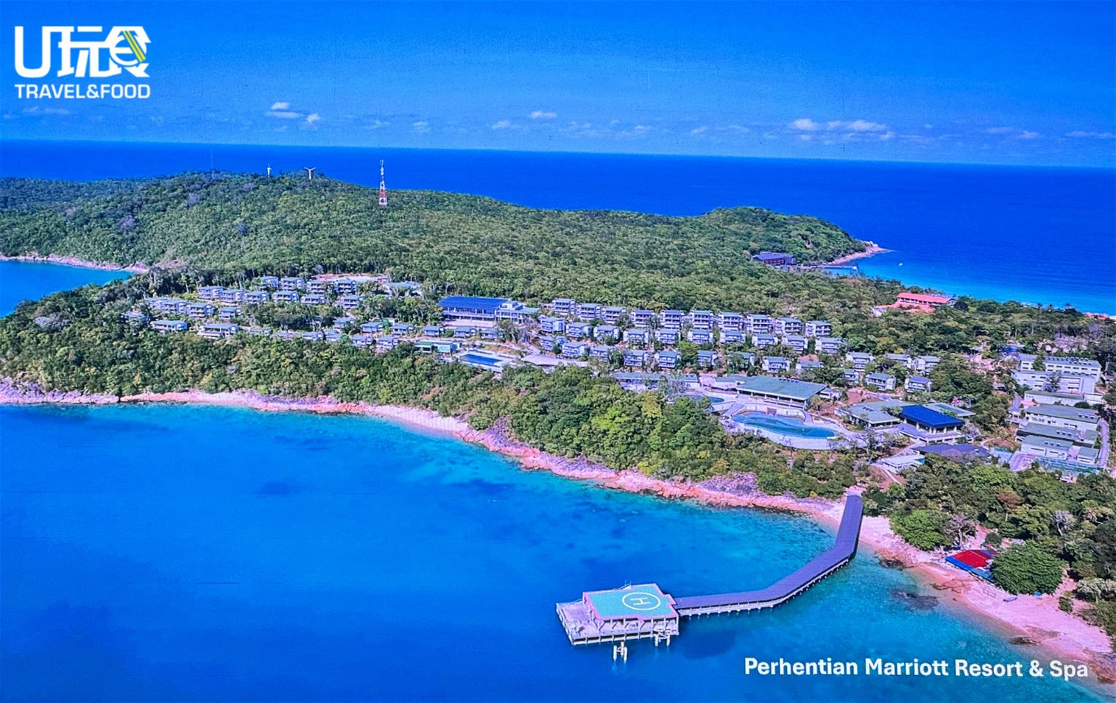 位于停泊岛内的万豪度假村及水疗中心预计下月投入运作。