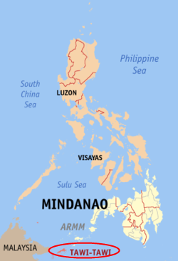 塔省位于菲律宾最南端。（图取自互联网）