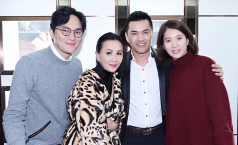 张智霖与太太袁咏仪祝贺12月寿星刘嘉玲及吕良伟。