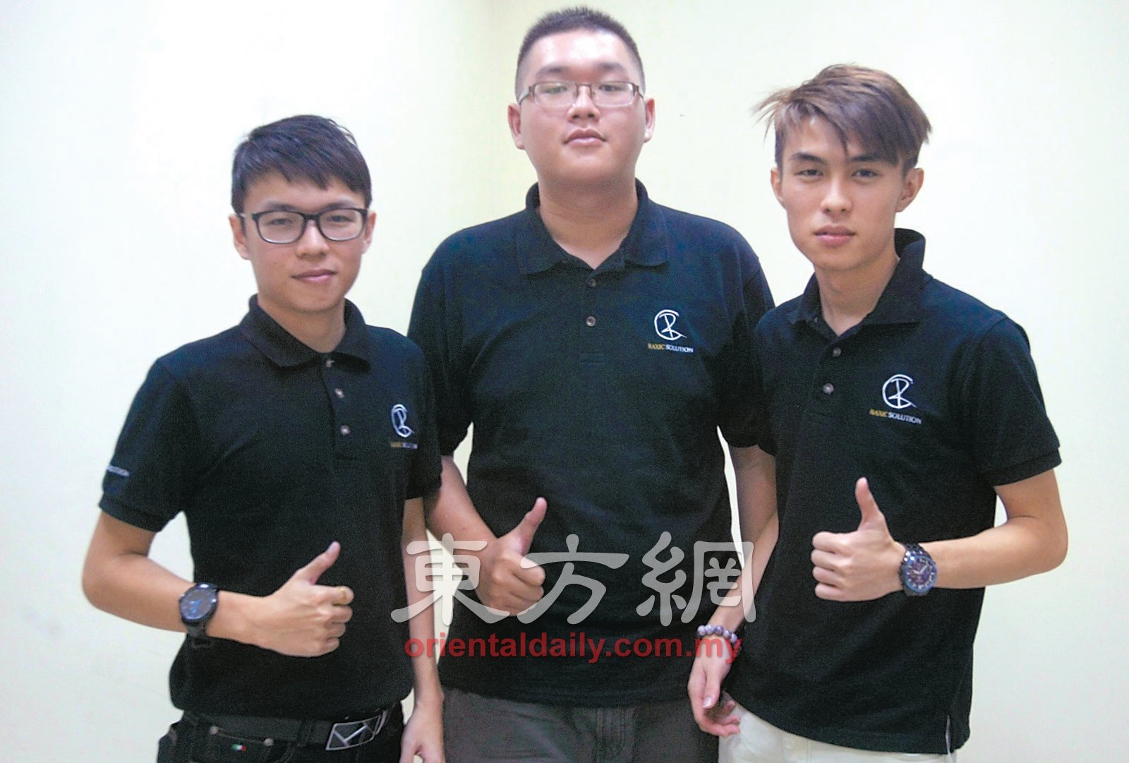 张健华（左起）、林毅鹏及蔡利杰创立“Raxic Solution”过程中，虽历经不少挑战和难题，但从未放弃。 -梁振江-