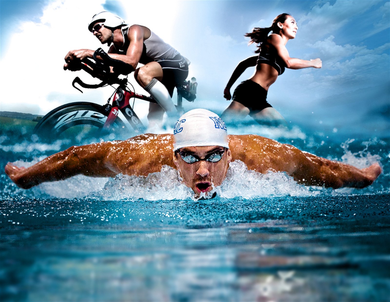 铁人三项是由游泳、骑脚车和马拉松三项运动组成的比赛。运动员需按顺序一气呵完成三项运动，转换项目时更换衣服和鞋的时间亦计算在比赛时间之内。