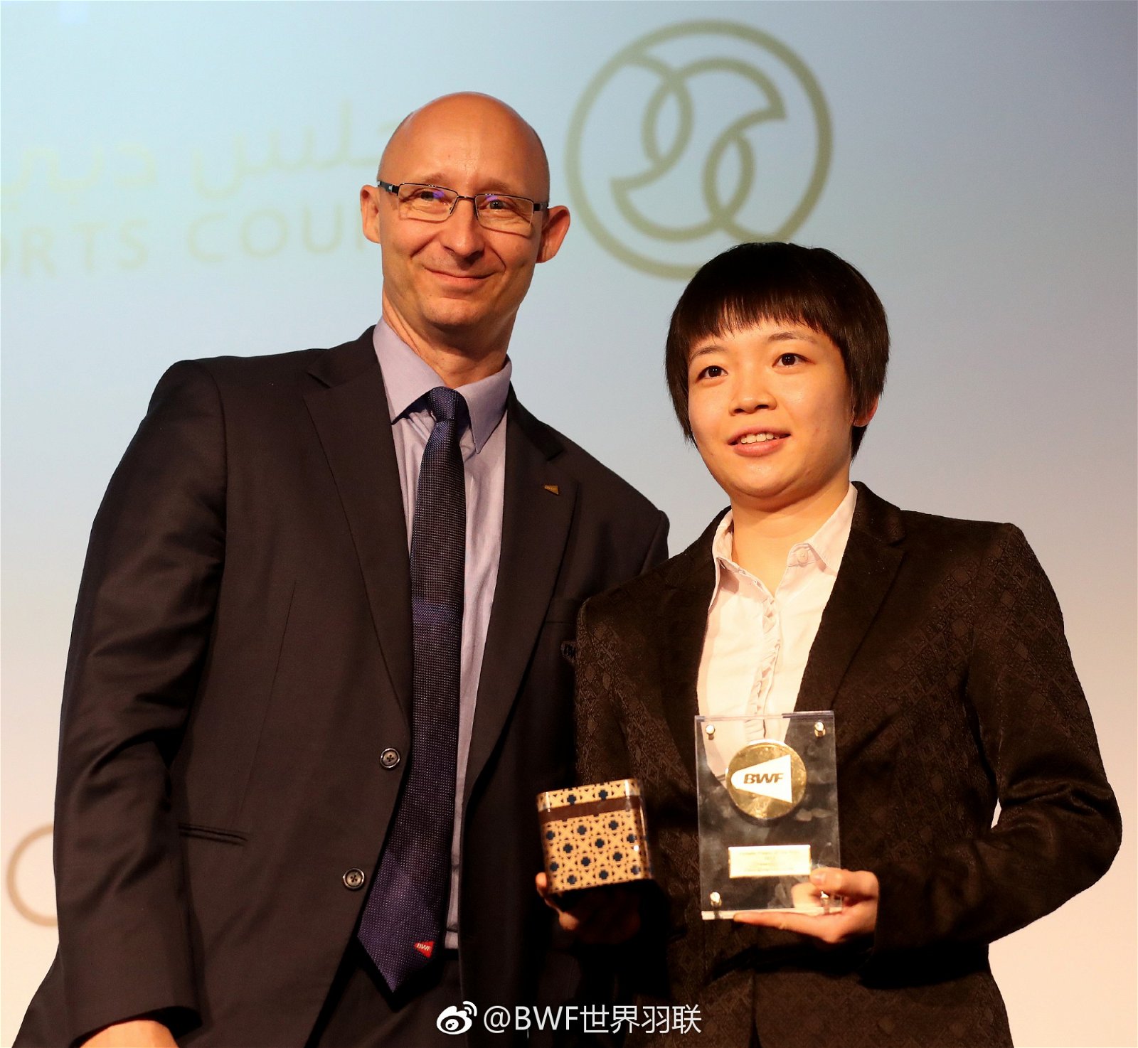陈清晨获得最佳女运动员奖。