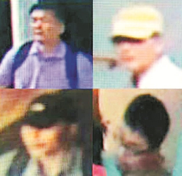 警方从吉隆坡第二国际机场的闭路电视画面中，成功截取疑似4名策划金正男被杀案的主谋照片。
