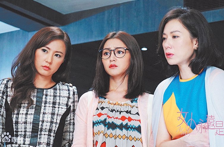 刘心悠（左起）、卫诗雅和张可颐在电影中，面对不同的爱情烦恼，是 现代女性的感情最佳写照。（摄影：黄良儒）