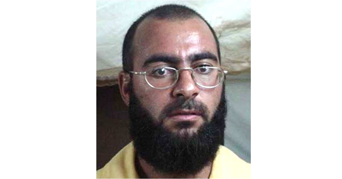 奥贝迪上周在伊拉克媒体证实巴格达迪（左图）死亡后，自称是IS新任“哈里发”。