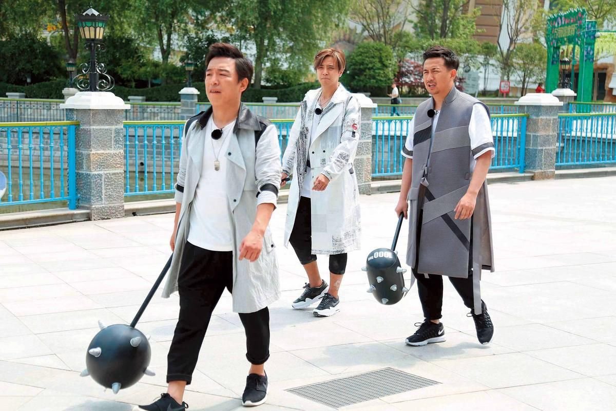 《极限挑战》节目受欢迎，黄渤（左起）、罗志祥和黄磊功不可没。