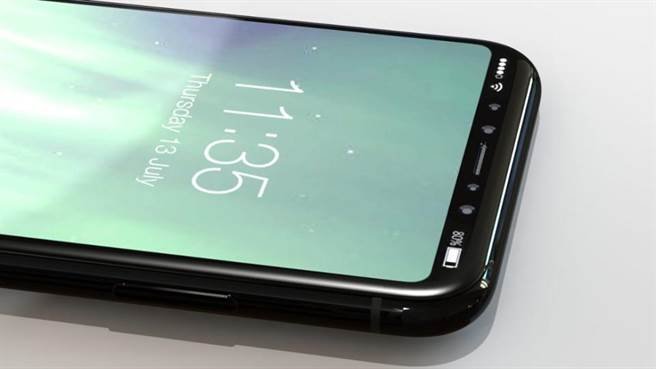 《Forbes》曝光iPhone 8渲染图，萤幕上方没有“浏海”设计。