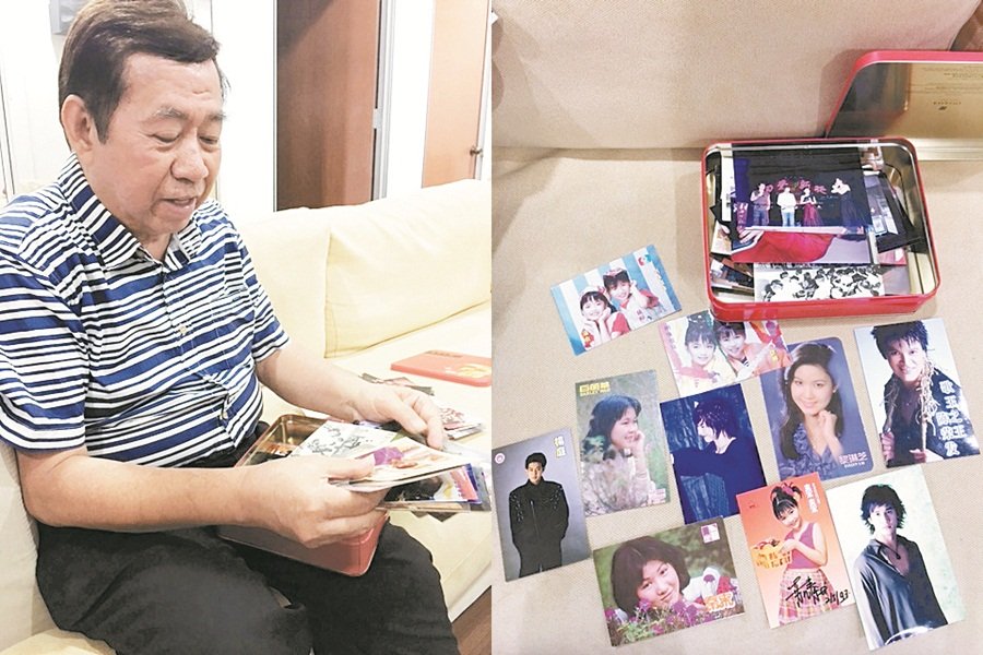 沈华兴很疼爱学生，多年来学生们送给他的照片，都被他珍藏在铁盒里。