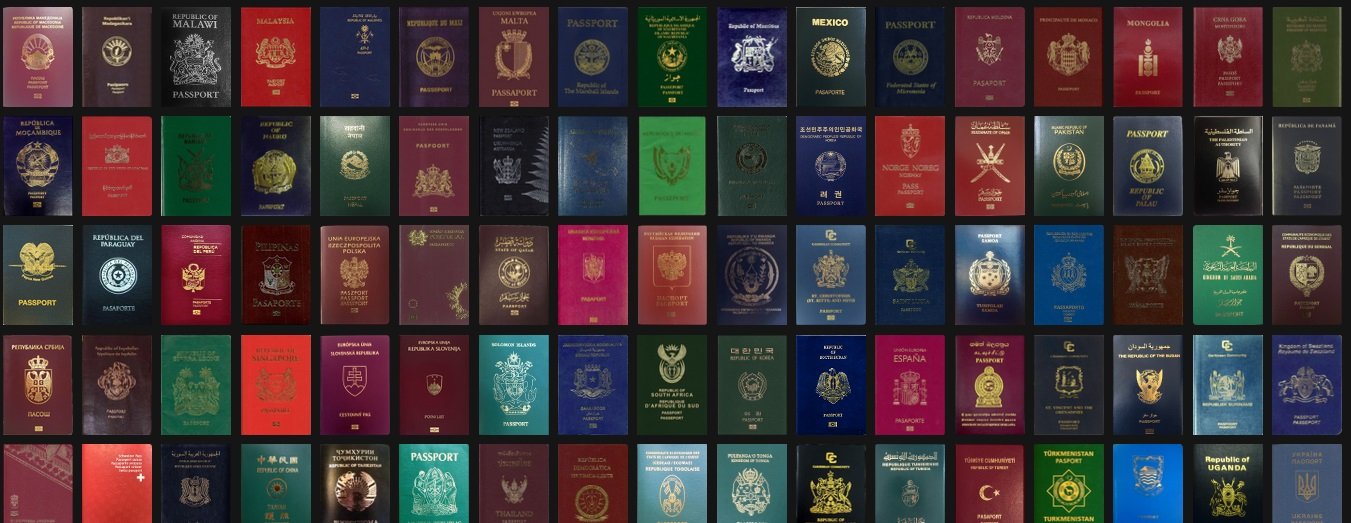 各国的护照主要有4种色调，分别是红、绿、蓝及黑。