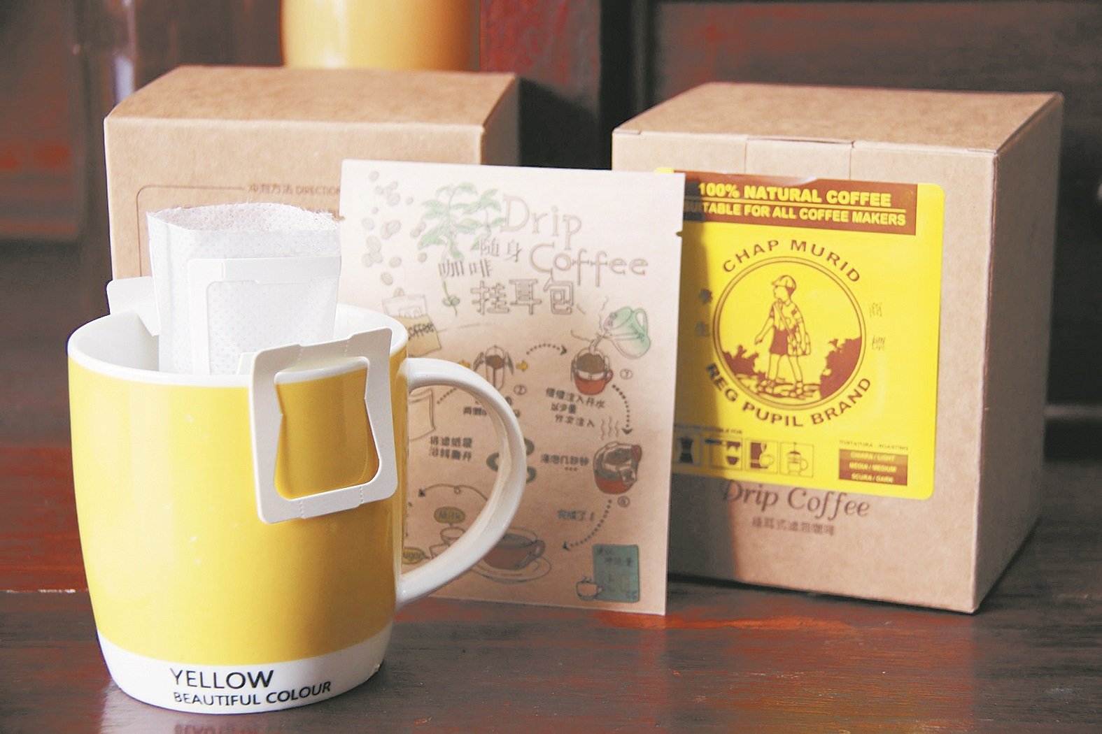 南昇咖啡新推出挂耳式的咖啡袋，深受欢迎。