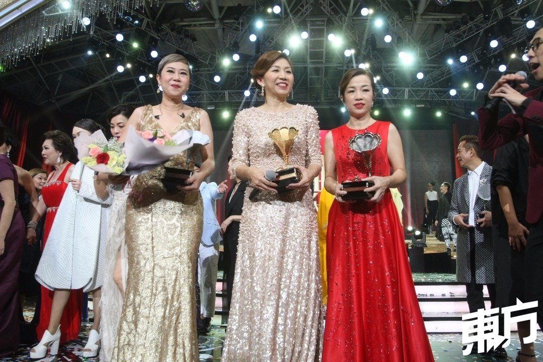 张燕凌（左起）、程敏莉及张淑凤是今届比赛中的三甲人马。