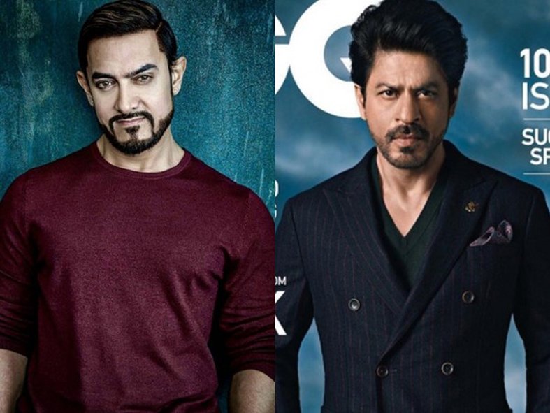 《无间道》印度版来了，网友敲碗宝莱坞两大天王阿米尔罕（左）和沙鲁罕演出“印度版梁朝伟及刘德华”。