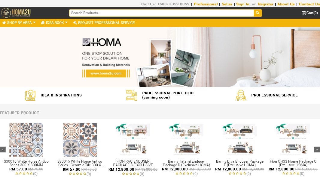 HOMA上线3周，目前尚是一个瓷砖、家俬买卖平台，未来将完善智能化功能，成为一个全面的家居与装修社群平台。