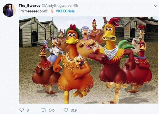 网民搞笑揶揄KFC，鸡只们自由了！