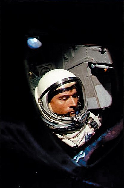 1965年，约翰杨参加双子星3号任务。　法新社