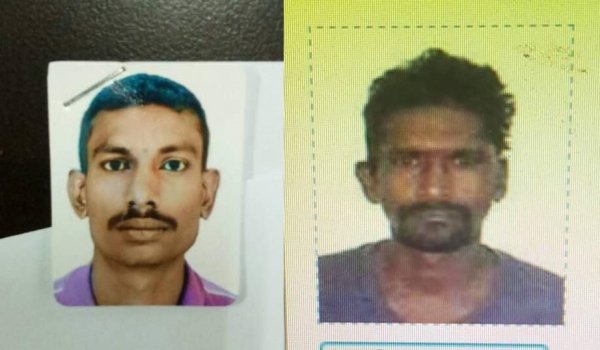 警方公布主嫌犯苏慕（左图）和嫌犯V.灿德拉莫汉面貌。