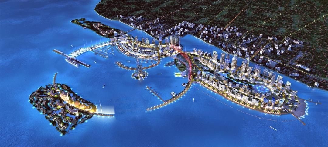 马六甲皇京港综合发展计划概念图。