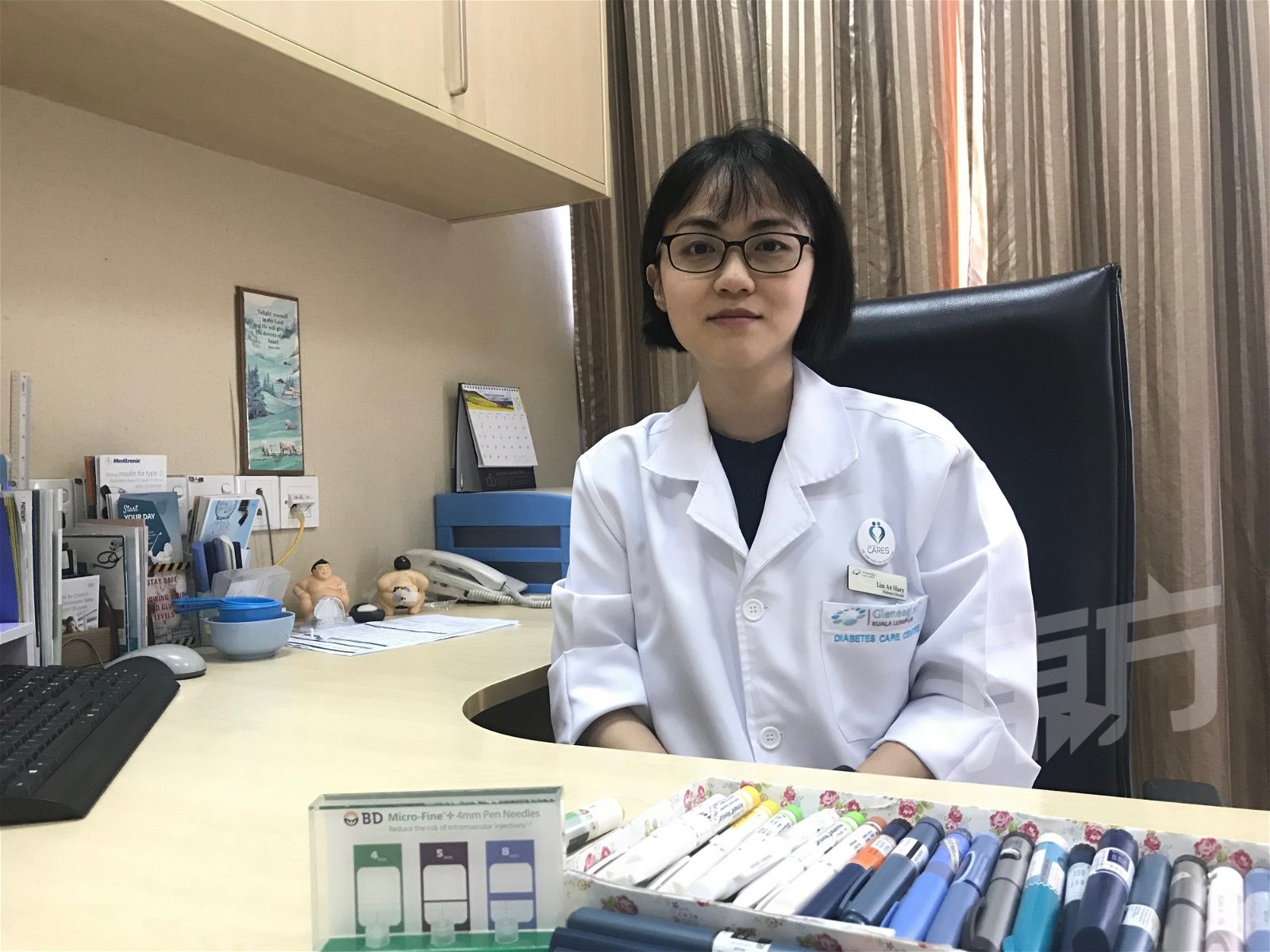糖尿病护理师林安惠。