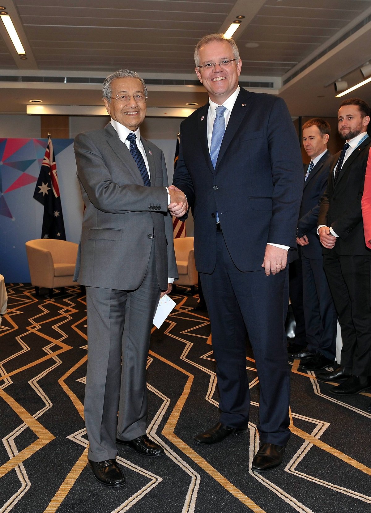敦马与澳洲总理莫里森