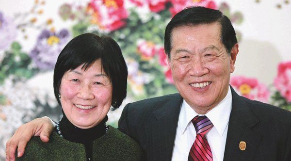 李昌钰与前妻。（网络摄取）