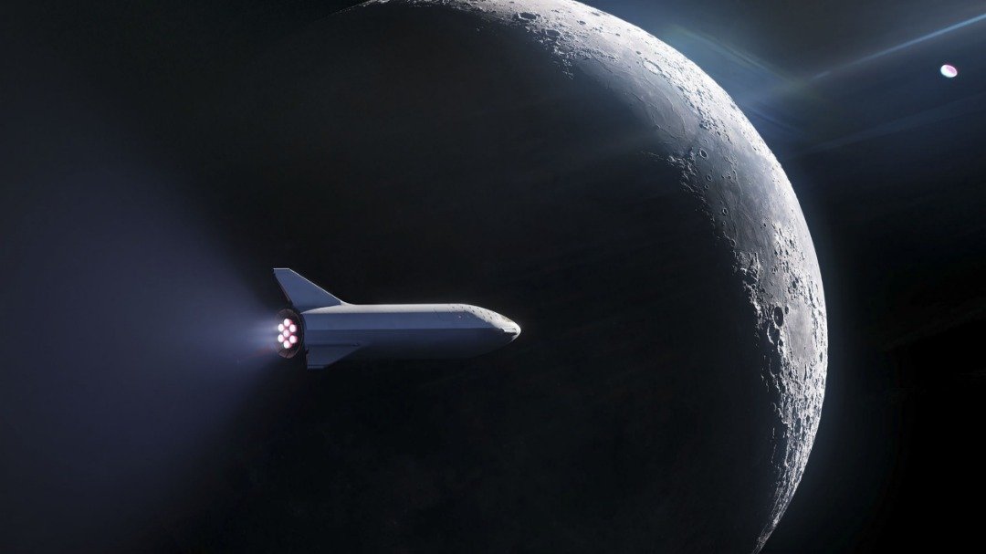 这幅艺术家的构想图显示，SpaceX的“大猎鹰火箭”载著乘客，让人们可实现太空旅行梦想。