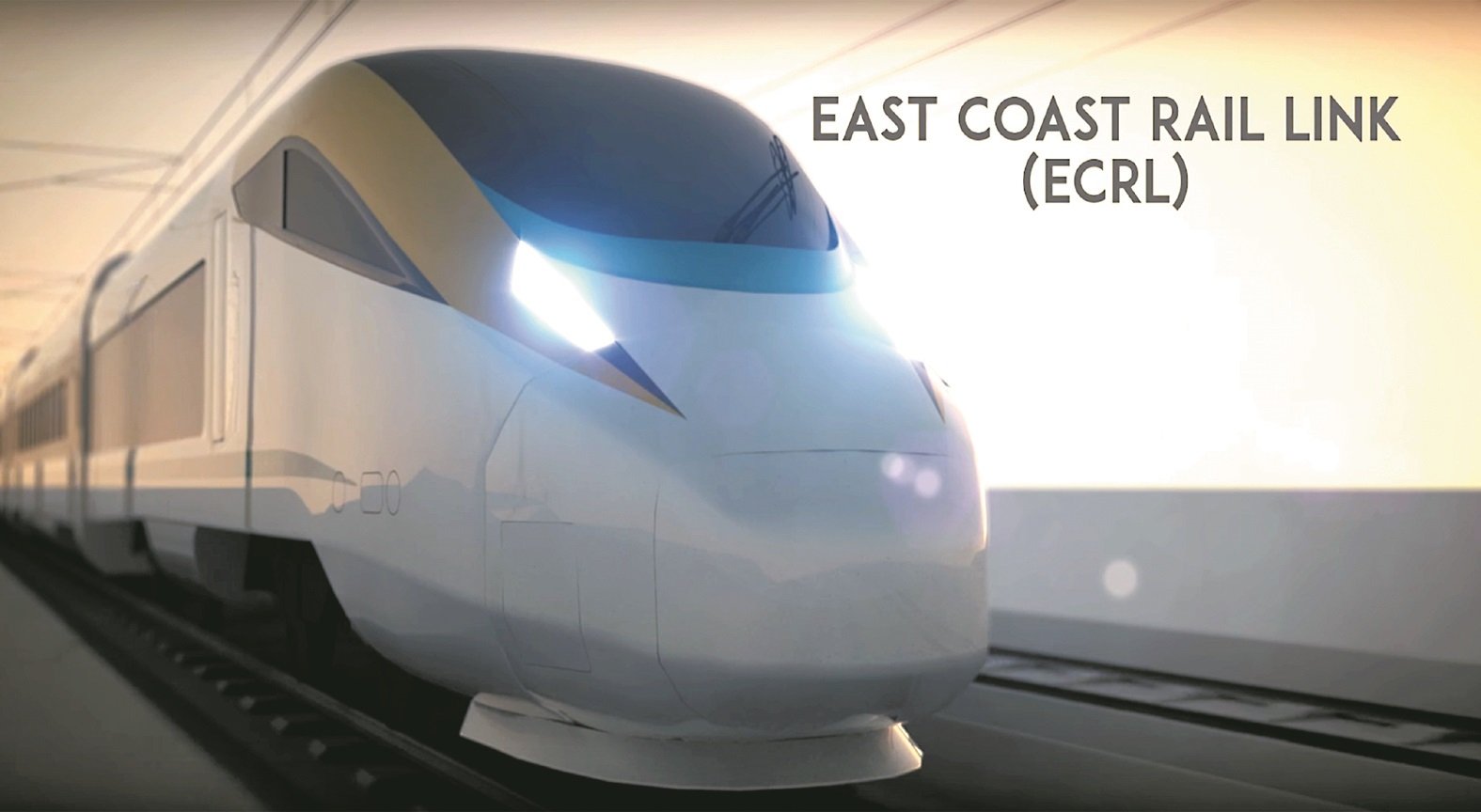 大马衔接铁道公司与中国交通建设股份有限公司在4月12日签署东铁计划补充协议，以重启东铁工程。图为东铁的模拟火车外形。