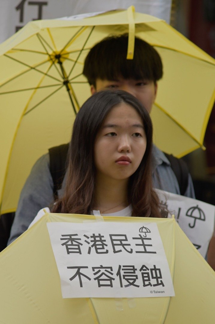 台湾共计20多个非政府组织，周三上午9时前往台北的香港经贸文化办事处前示威，声援占中案9名被告。