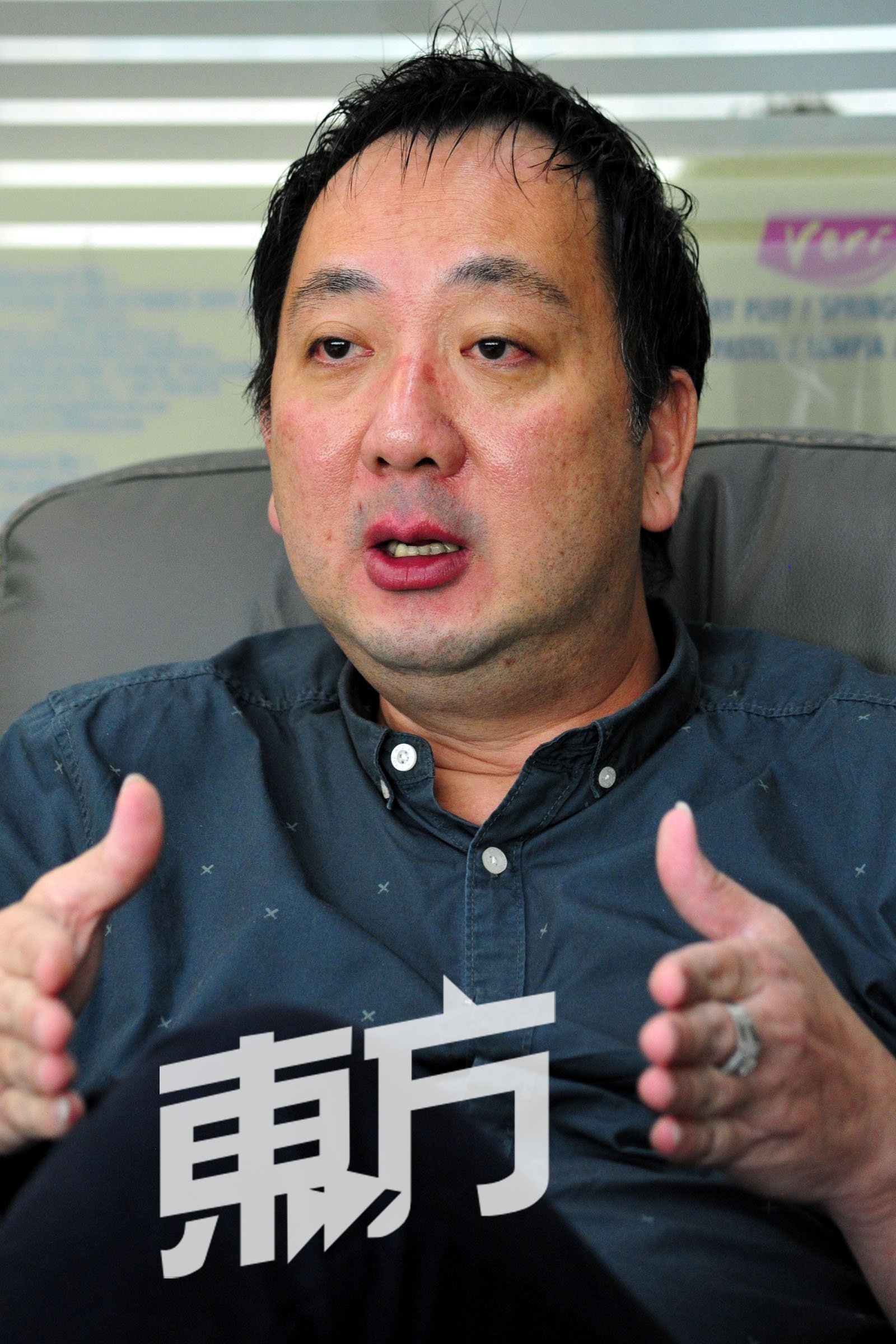 LKT食品厂有限公司创办人之一陈少平（51岁）。（摄影：杨金森）