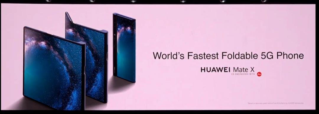 Mate X，标榜全球最快、最薄、充电最快的折叠屏5G手机。