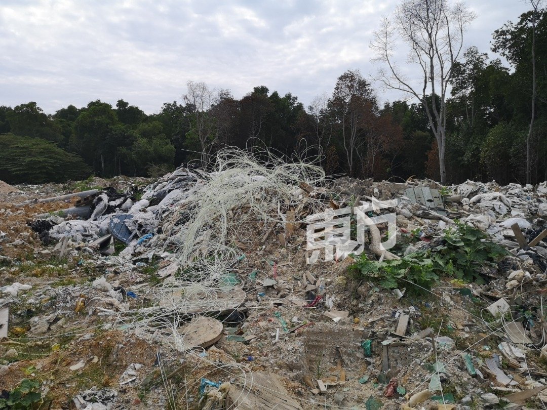 相信是承包商为了贪方便，直接将建筑废料丢弃在红树林处，导致部分红树林地段沦为非法垃圾场。