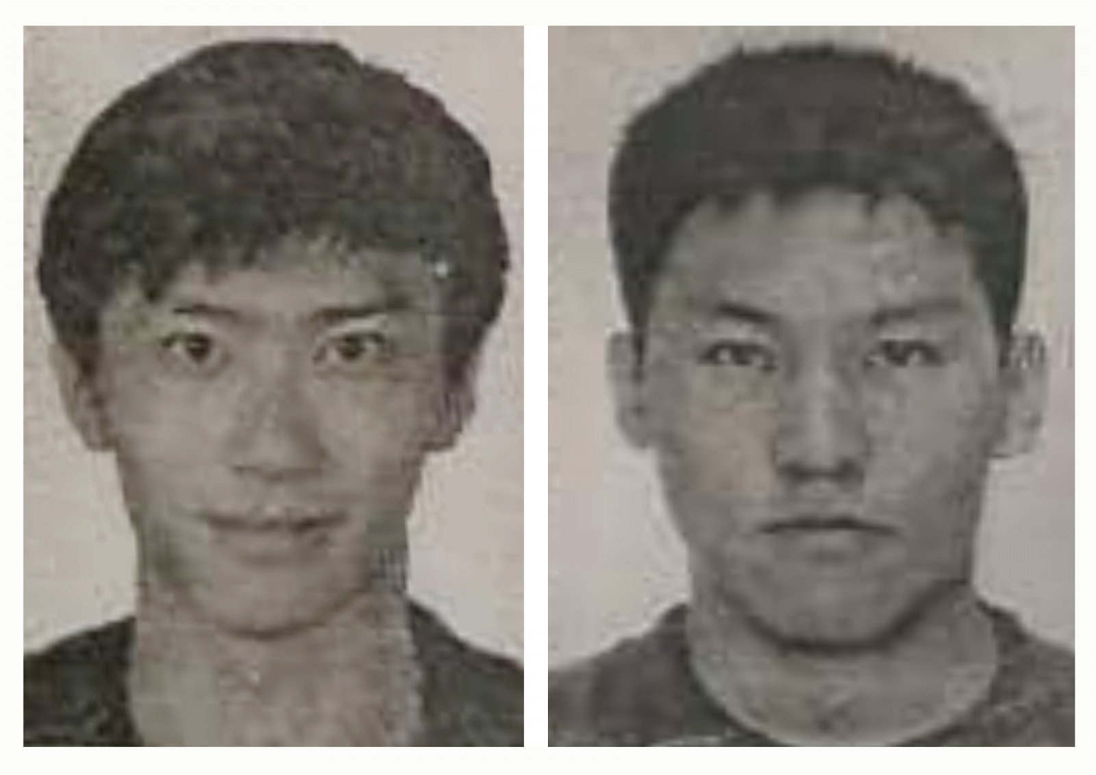 不幸在炸鱼意外中丧命的2名中国游客。左起徐英杰、赵正。