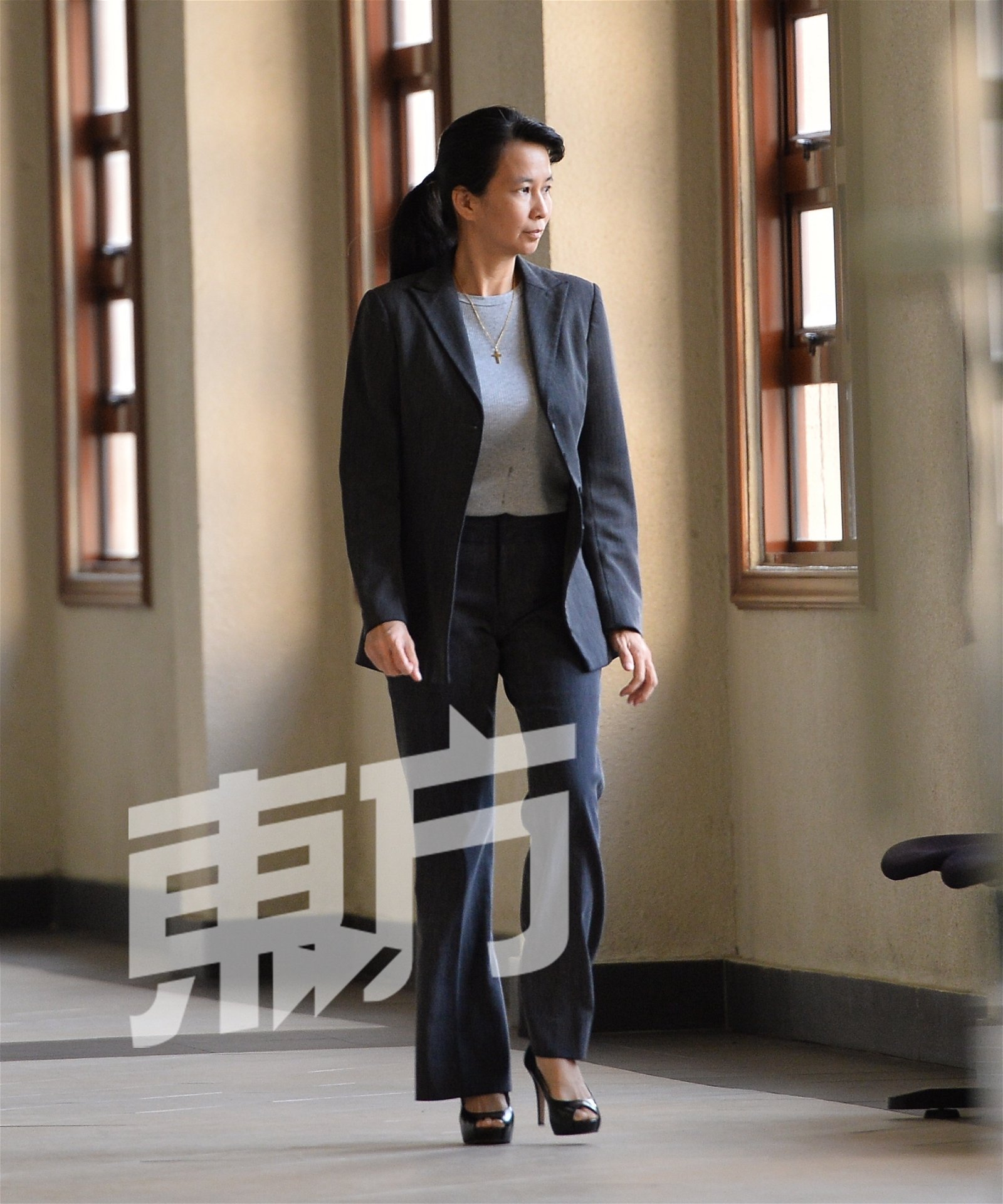纳吉SRC案第54名证人大马银行前客户经理余锦萍。（摄影：颜泉春）