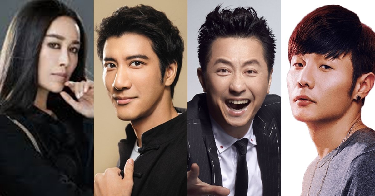 那英（左起）、王力宏、庾澄庆，以及李荣浩，将担任2019《好声音》导师。（图取自网络）