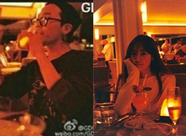 GD和珠妍曾被抓包一起出现同个餐厅。