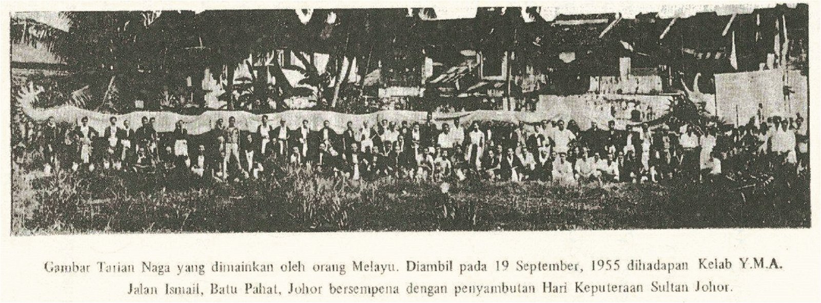 峇株巴辖曾有一支融合了华族文化的马来舞龙队，惟在1955年于柔苏丹华诞后解散。（受访者提供）