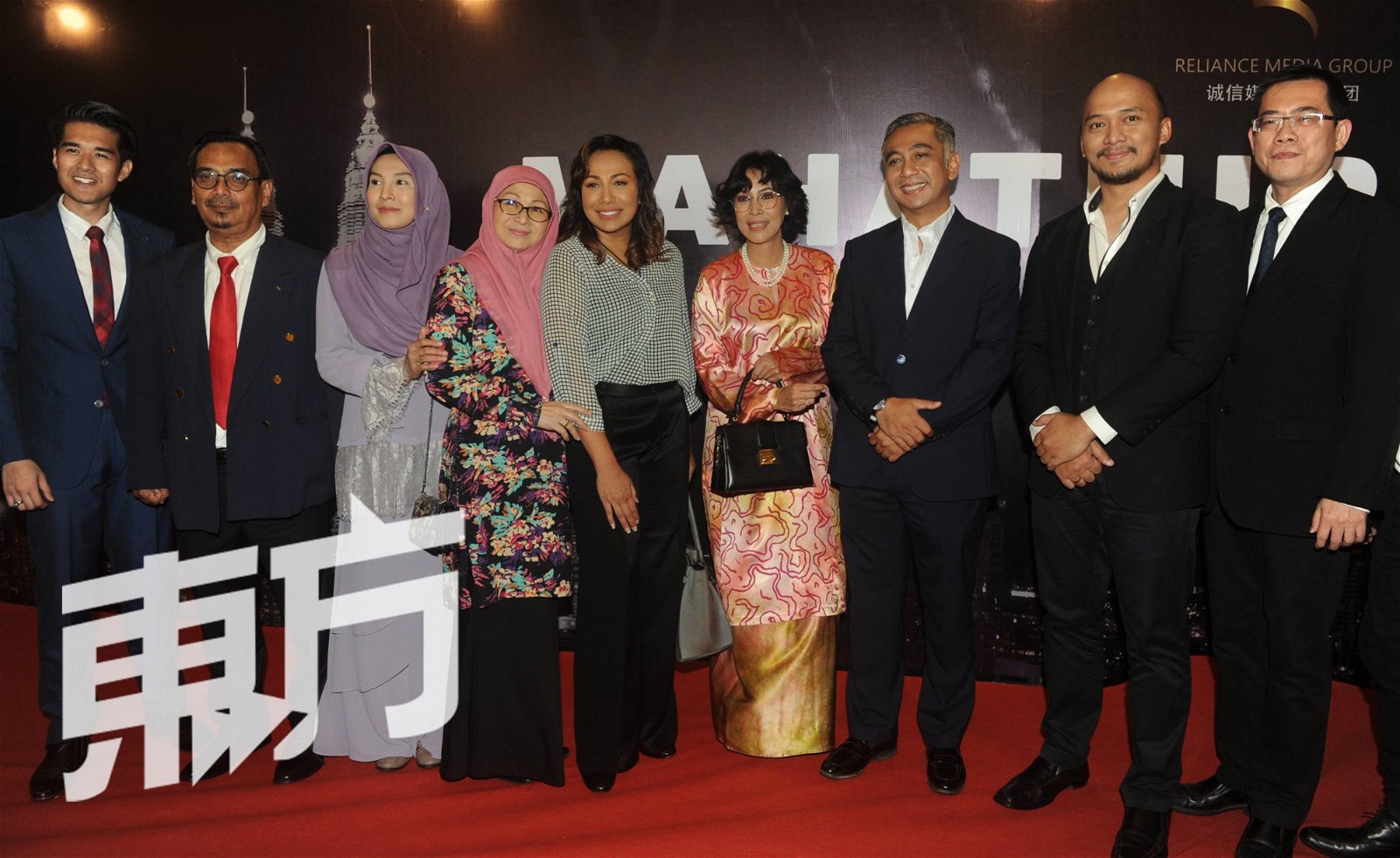 《马哈迪传记》一众演员出席电影推介礼。