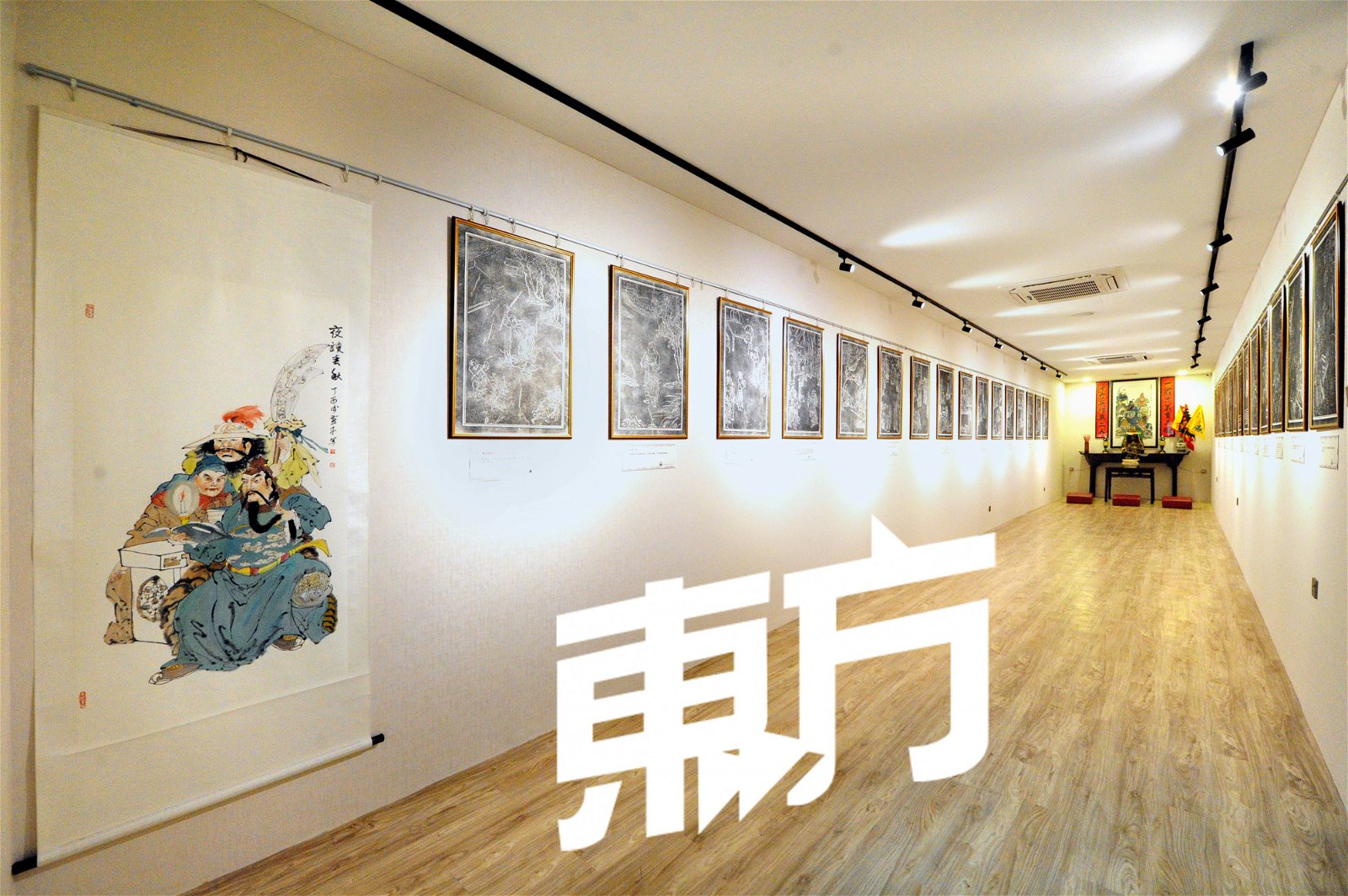 华容道是关公文化馆的小型展览厅，将不定时更换关公文化相关的展览作品。